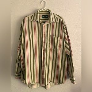 American Eagle Casual Striped Button-Down (Great Condition)